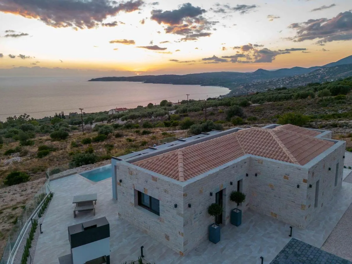 Panorama Blue Kefalonia - Luxury Villa In Lourdata Simotáta