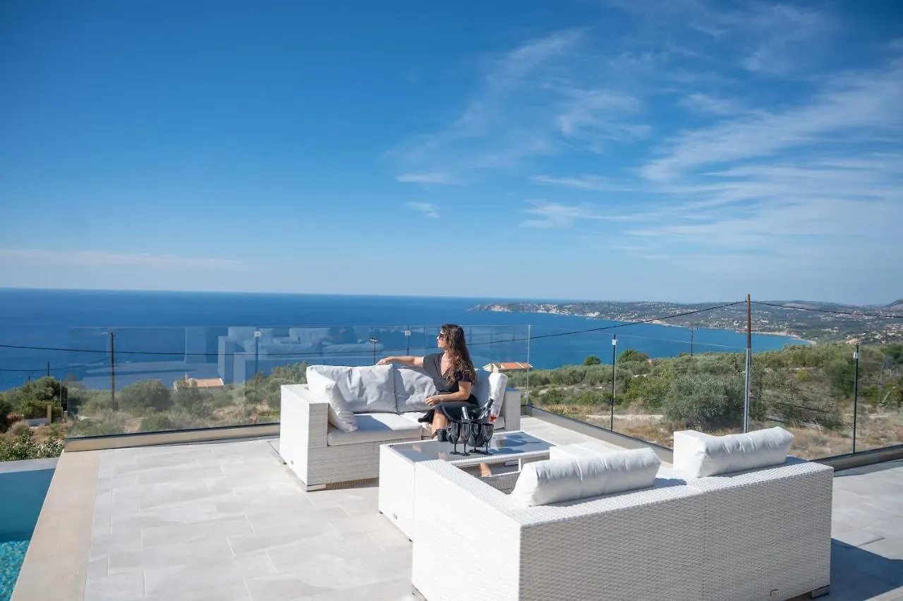 Panorama Blue Kefalonia - Luxury Villa In Lourdata Simotata Greece