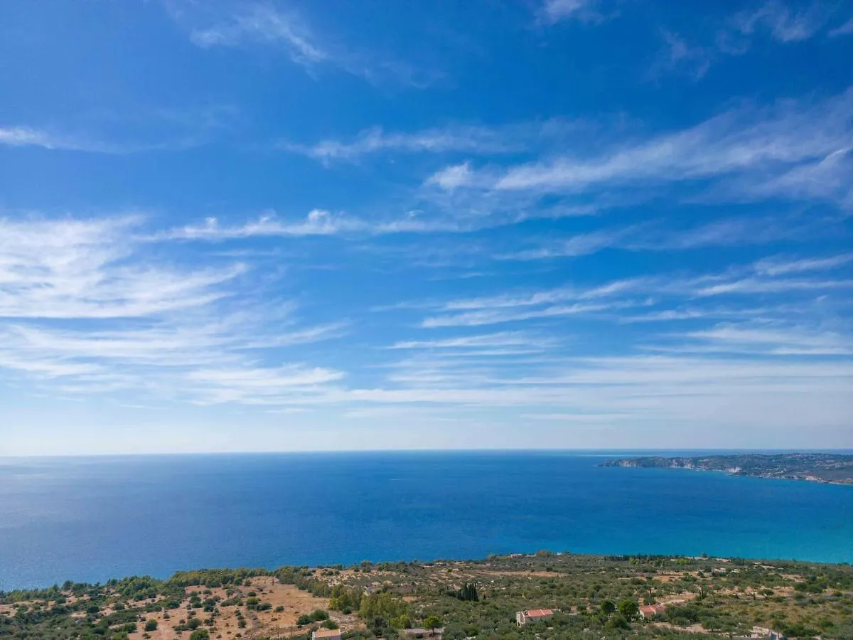 Panorama Blue Kefalonia - Luxury Villa In Lourdata Simotáta